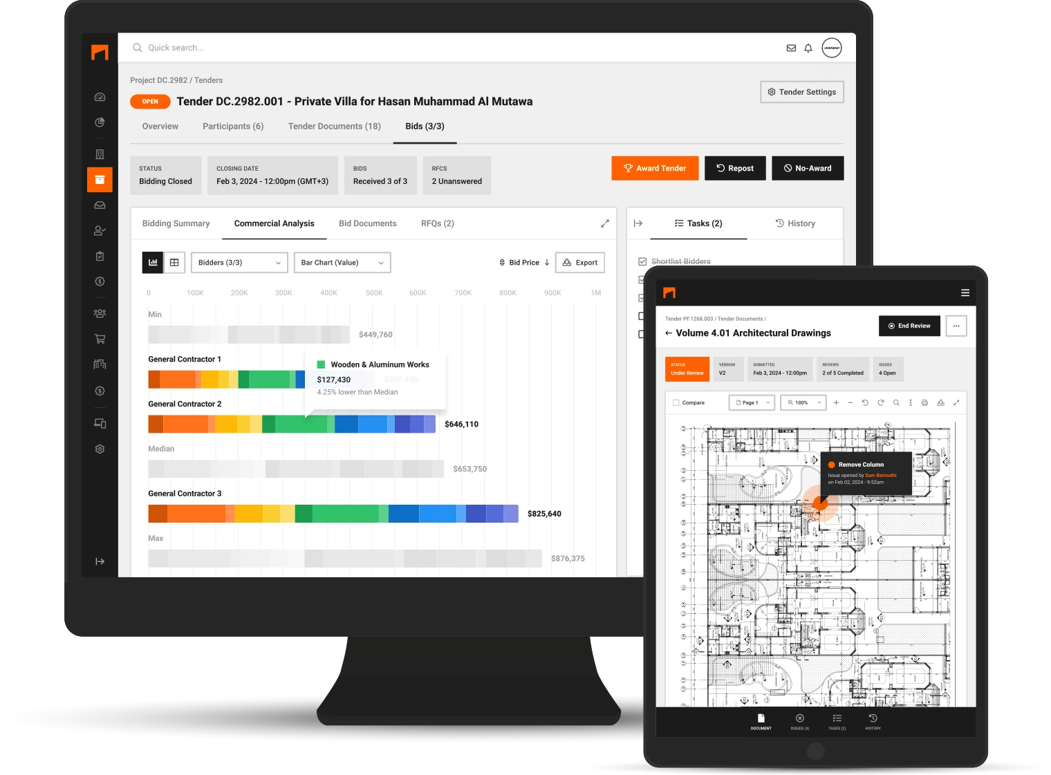Construction Tendering & Procurement Software